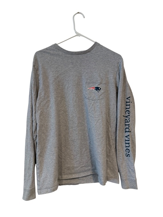 Vineyard Vines Other - Vineyard Vines Gray Long-Sleeve Pocket Tee with Patriots Logo